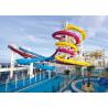 Buy cheap Family Entertainment Big Water Slides Customized Size Anti - Ultraviolet Material from wholesalers