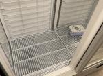 Display refrigerator freezer 1000L double glass doors drink cooler fridge