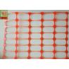 Buy cheap Strong Orange Plastic Construction Fence , Warning Barrier Fence PE Material from wholesalers