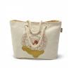 Buy cheap Beige 16oz Printed Promotional Canvas Cotton Tote Bags from wholesalers