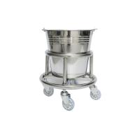 Buy cheap Hospital Movable Stainless Steel Kick Bucket With Rolling Stand product