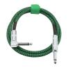 Buy cheap Angle To Straight Electric Guitar Cable 10FT/30FT Black Braided 6.35mm 1/4 Inch from wholesalers