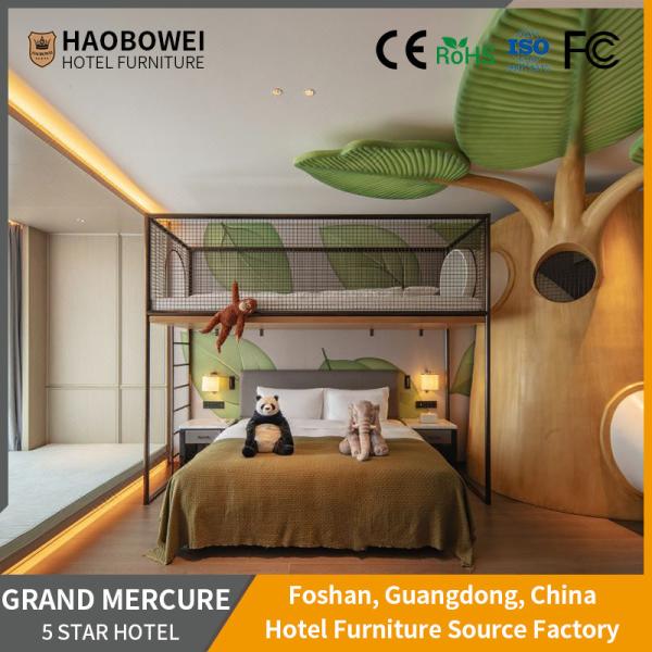 Solvent-Free Anti-Fouling Leather Seat Cushion King Size Bedroom Set for Hotel