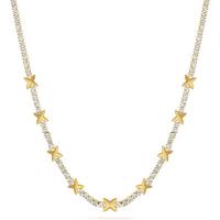 Buy cheap OEM Classic Brass Tennis Star Pendant Necklace With Brilliant Cubic Zircon product