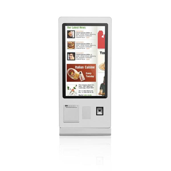 Buy cheap Touch Fast Food Self Ordering Kiosk 32 Inch Floor Standing from wholesalers