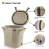 Buy cheap Round 25QT Ice Box Cooler 43cm Car Ice Bucket Foam Insulated from wholesalers