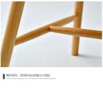 Leather and Solid Wood Chairs For Dining Room / Living Room Customized