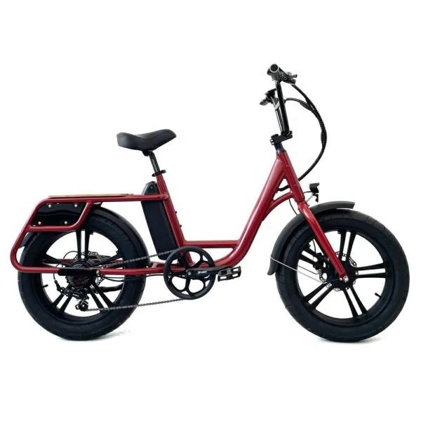 Buy cheap Rear Hub Motor Electric Cargo Bike 24 Inch Fat Tire Cargo Ebike 7 Speed 48V 500W / 750W from wholesalers