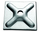 Tie rod system with wing nut and washer plate