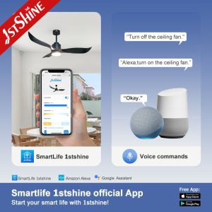 Weather Resistant 52 Inch Remote Control Ceiling Fan 360 Degree