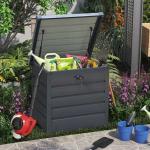 Modern Design AJUNION 600L Metal Waterproof Outdoor Garden Storage Box for