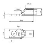 Industrial Cable Lug Terminal Eyelet Crimp Connectors STGS0057-6-25