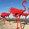 Buy cheap Custom Stainless Steel Sculpture Medium Size Metal Flamingo Sculpture from wholesalers