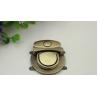 Buy cheap Fashionable handbag hardware zinc alloy nickel color metal push lock for bags from wholesalers