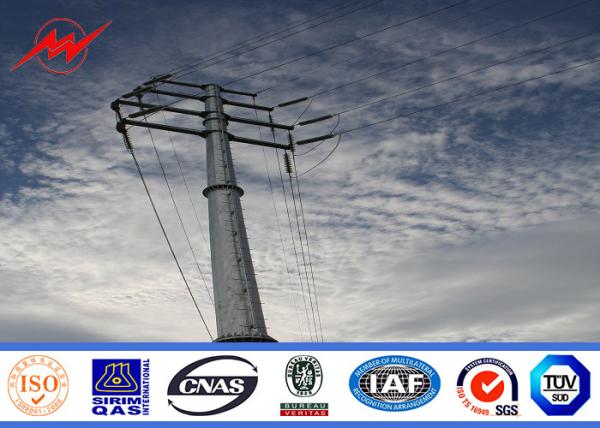 Buy cheap 11m 3mm Thickness Electrical Steel Utility Pole For Transmission Line from wholesalers