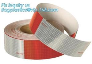 China Engineering Grade Prismatic Reflective Sheeting Tape,3m pavement marking tape road reflective pattern tape,3M Red&White on sale