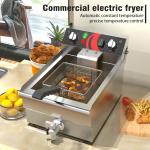 Single Tank Electric Deep Fryer for Frying Chicken and Fish in Industrial