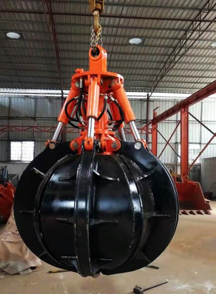 Buy cheap 3760Nm Hydraulic Excavator Grab Industrial Mini Excavator Orange Peel Grab from wholesalers