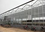 High Durability Agricultural Glass Greenhouse 3m - 7m Side Height For Scientific