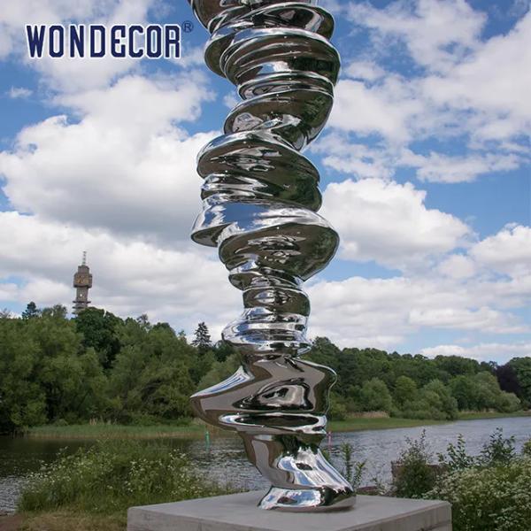 Buy cheap Abstract Rockery Casting Stainless Steel Sculpture 3D 2D 220cm from wholesalers