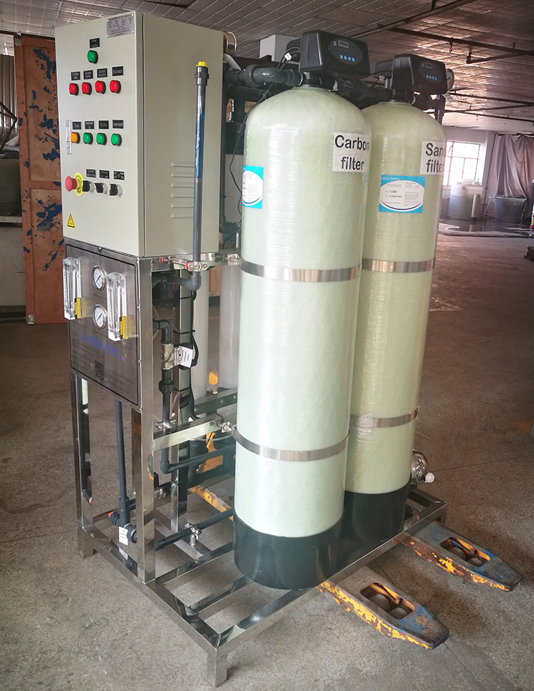 ultrafiltration membrane Ultra Pure Reverse Osmosis System 0.75KW 2TPH