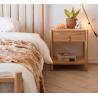 Buy cheap Natural Ash Solid Hardwood Nightstand 500mm Height For Home from wholesalers