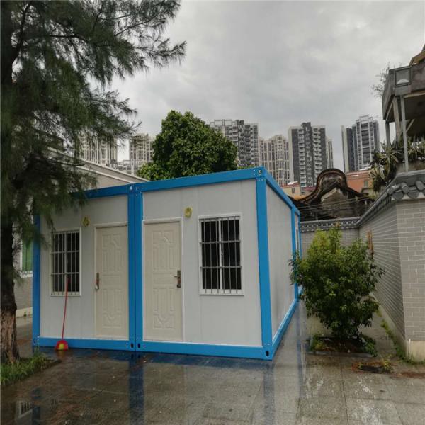 Buy cheap 50mm fireproof glass wool sandwich panel 20ft container house for labour camp from wholesalers