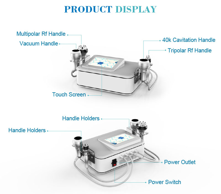 Professional treatment 40K cavitation 5 in 1 home use portable slimming machine