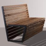 Commercial EN 840 Certificate Cast Iron And Wood Garden Bench