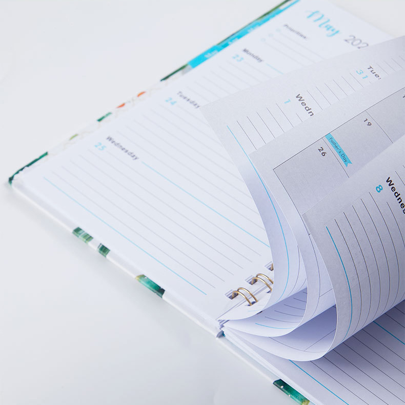 70 Sheets Custom A4 A5 Office College Ruled Journal with Hardcover Sublimation Spiral Notebooks