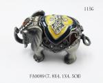 Gift Jewelry Box Elephant Shape Trinket Box Alloy Jewelry Box