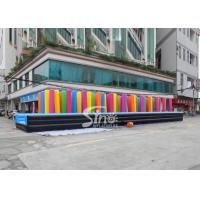 Buy cheap Colorful outdoor kids N adults pillar inflatable obstacle for sale from Sino product