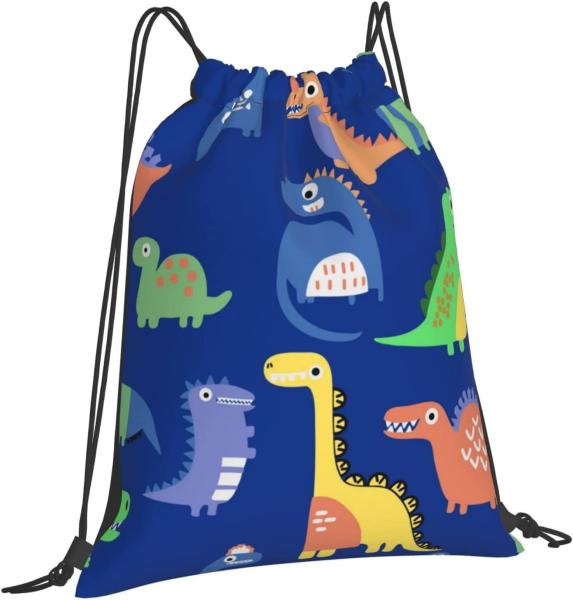 Buy cheap Drawstring Backpack Drawstring Bags for Kids Girls Boys Teens Gym Dance String Bags Bulk Waterproof Dinosaurs from wholesalers