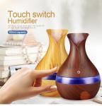 WIFI 400ml Vase Shape Security Fog Machine Smart Ultrasonic Wood Essentia Oil