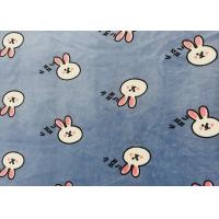 Buy cheap Double Velvet Soft Blanket Fabric Cartoon Bunny 310GSM 100% Polyester product