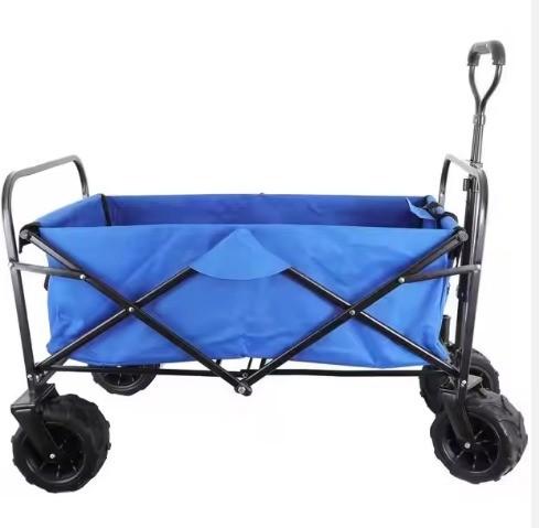 Buy cheap 260KGS Capacity Collapsible Folding Wagon for Camping Wide Wheels and Custom Logo from wholesalers