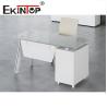 Buy cheap Ekintop L Shaped Office Computer Desk Modern Executive Glass Desk from wholesalers