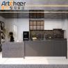 Buy cheap American Style Solid Wood Kitchen Cabinet with Quartz Top and MDF Door Material from wholesalers