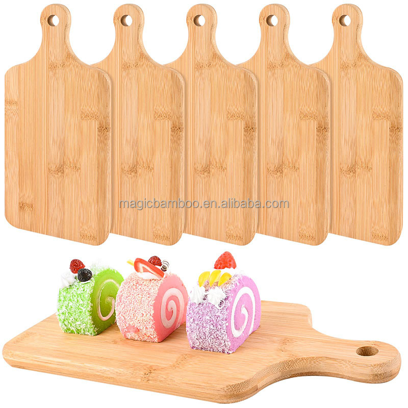 Kitchen Thick Large Bamboo Cutting Board with Handle Personalized Customized Designs
