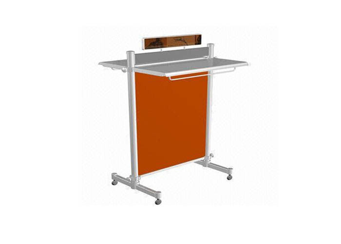 Stainless Steel Island Standing Clothes Rack , Industrial Portable Clothes Hanger