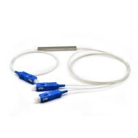 Buy cheap SC UPC Connector Steel Tube FTTH 1x2 Fiber Optic PLC Splitter product