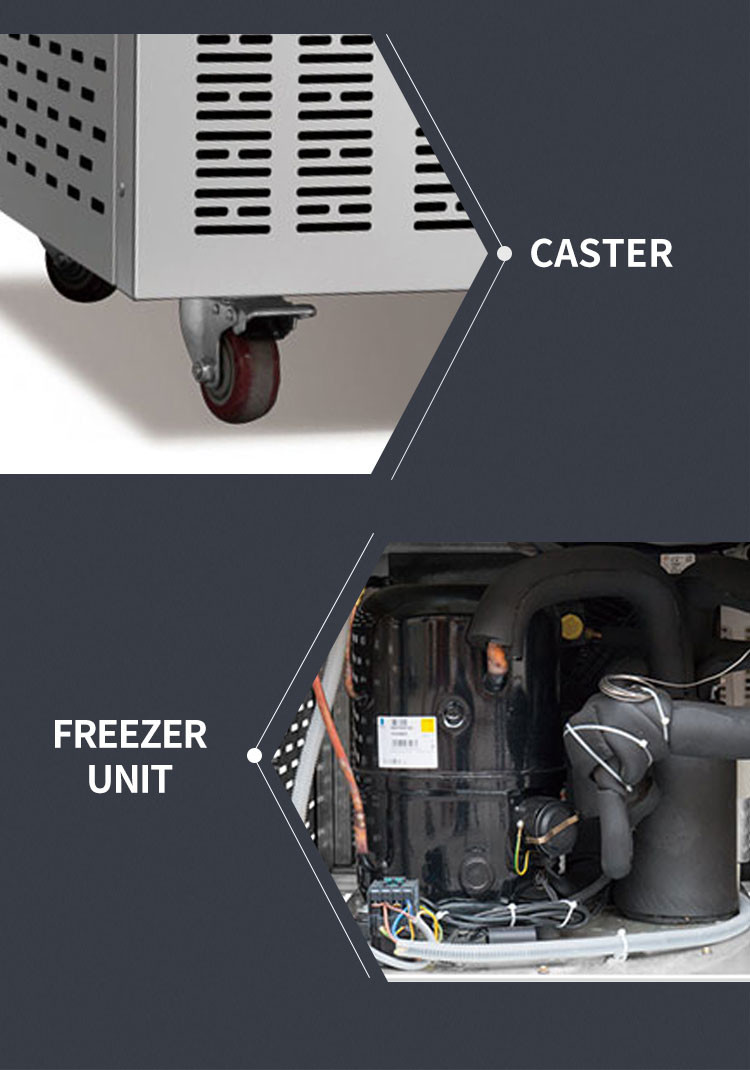 Seafood Cold Room Blast Chiller Freezer 5 10 15 Trays Freezer Blast Cabinet