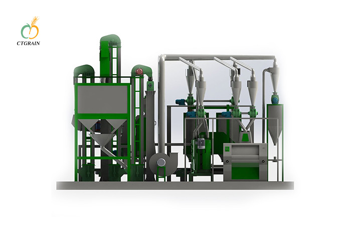 Pneumatic Roller 60 TPD Wheat Flour Mill Plant