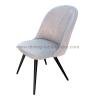 Buy cheap Gentle Satiny Multi Colored Upholstered Dining Chairs Black Powder Coated Leg from wholesalers