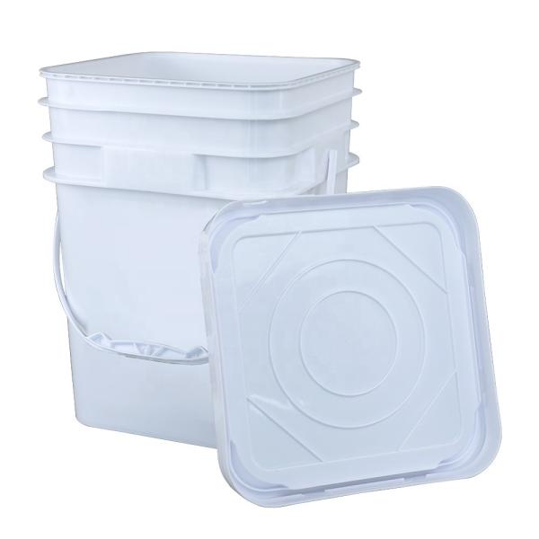 Buy cheap ISO 9001 5 Gallon Chemical Containers White Bucket 141*103*120mm from wholesalers