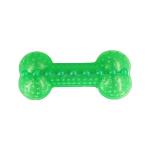 Teeth Cleaning Bone Shape Soft Natural Rubber chewing TPR Dog Toys