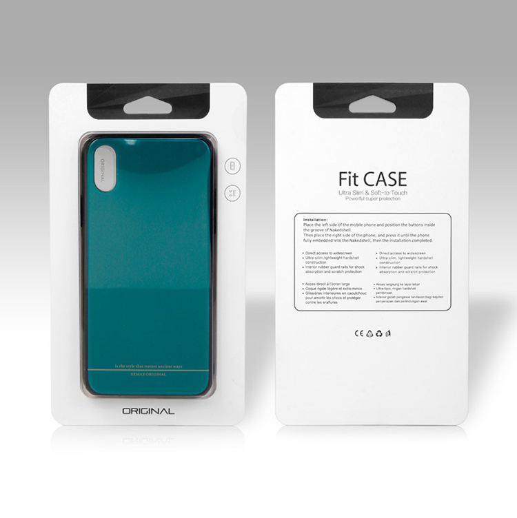 Recycled Kraft Paper Mobile Case Packaging Box Case Blister Card Packaging