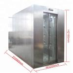 Stainless steel air shower with automatically Sliding door