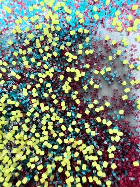 Buy cheap 0.5*0.5mm Cylindrical Plastic Bead Blasting Polyamide Nylon from wholesalers
