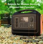 24V 4A Car Charging Portable Solar Power Bank Outdoor Camping Generator 600W